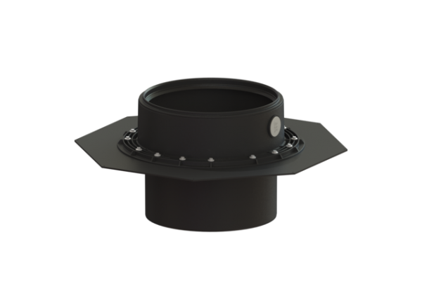 KESSEL Verlängerungsstück mit mittigem Flansch für WU, H 360 mm 83075