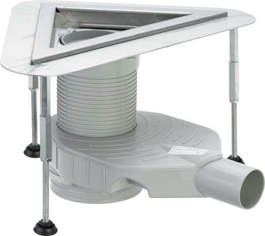 Viega Eckablauf 4972.82 in DN 50 Edelstahl 627010