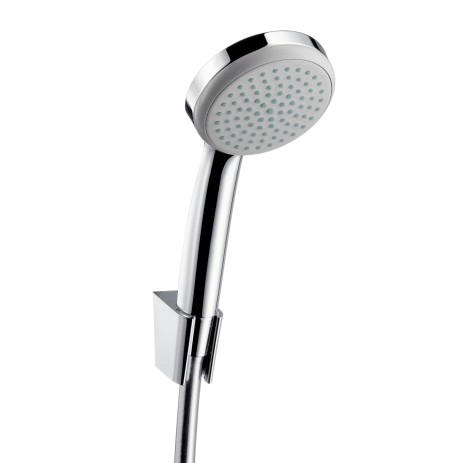 Hansgrohe Brausenset Croma 100 1jet/Porter S chrom mit Brausenschlauch 1600mm 27575000