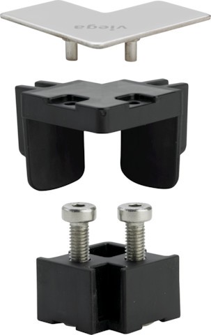 Viega Fertigbauset Advantix 4965.51 in Edelstahl schwarz 711771