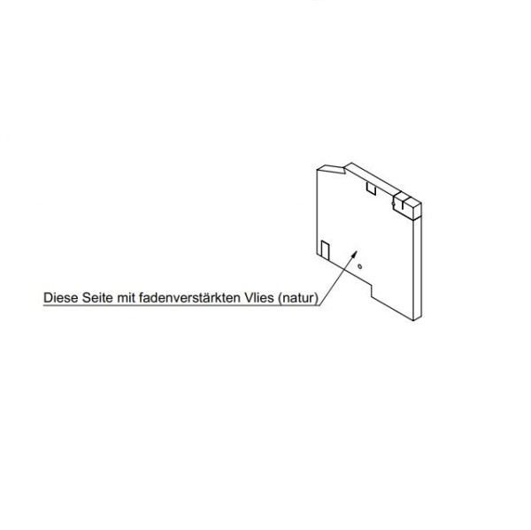 WINDHAGER Isolierung re. BW2P 21/26 Isolierung rechts BW2P 21/26 055254