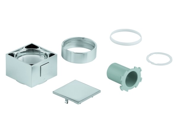 GROHE Temperaturwählgriff 49091 eckig für THM-Fertigmontagesets chrom 49091000