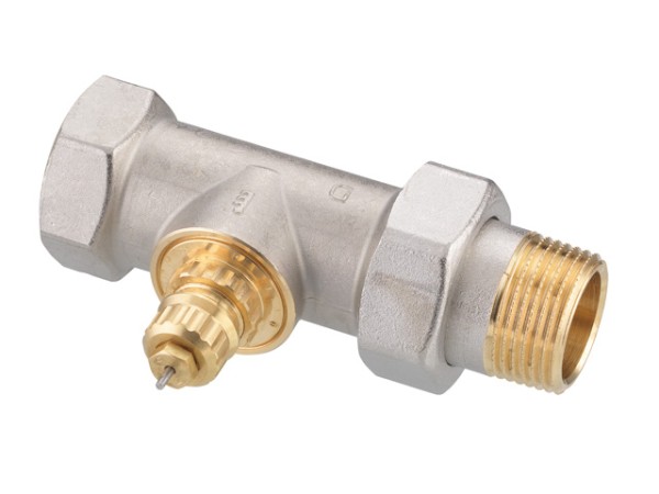 Danfoss Ventilgehäuse RA-G 25 R 1/1, Durchgang, matt vernickelt 013G1679