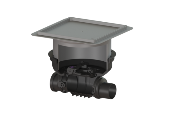 KESSEL Grundkörper Staufix DN90, befliesbar, Bodenplatte 700090.10X