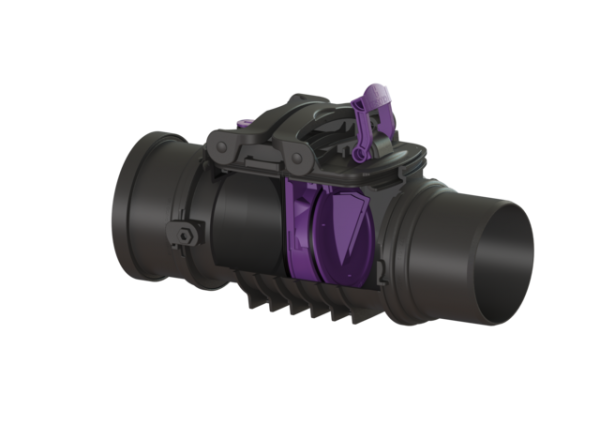 KESSEL Rückstaueinfachverschluss Staufix DN150, freiliegend 720150