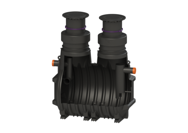 KESSEL Fettabscheider EasyClean ground NS 15, Standard, 1130 1755 mm, Kl. A/B 93015/170B
