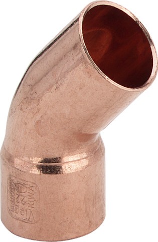 Viega Bogen 45 Grad 95040 in 22mm Außenlötende Kupfer 100605