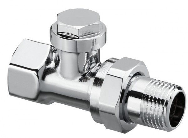 OVENTROP-Verschraubung Combi C mit Vor- einstellung, Dg.-form, DN15 verchromt 1165554