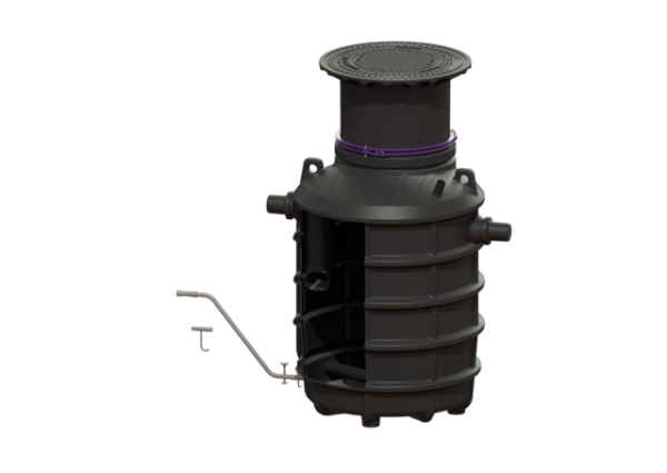 KESSEL Fettabscheider EasyClean ground NS 4, Direct, 550 950 mm, D, links 93004.80D DL