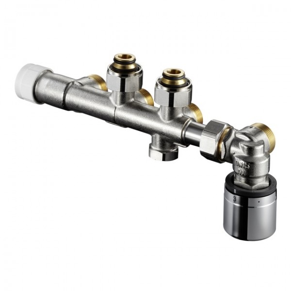 OVENTROP-Anschlussarmatur "Multiblock T-RTL", Eckform, G 3/4 IG 1184016