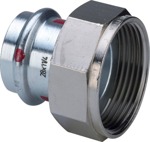 Viega Verschraubung mit SC Prestabo 1163 in 15mm x G1/2 Stahl verzinkt 752613