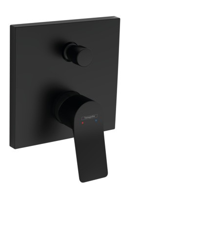 Hansgrohe Wannenmischer Unterputz Vivenis Fertigset mattschwarz 75415670