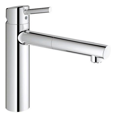 GROHE EH-SPT-Batterie Concetto 31214_1 Niederdruck ausziehbarer Mousseur chrom 31214001