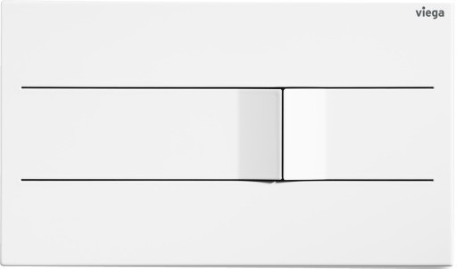 Viega WC Ausst.-Pl. Visign for More 201 8621.19 aus Edelstahl in verkehrsweiß 774172