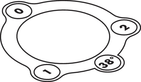 Hansgrohe Aufkleber 2-Loch Wannenrand Thermostat 97791000