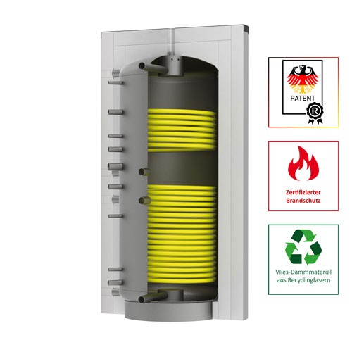 Solarbayer Schichtleit-Pufferspeicher SLS-2200-2S-Plus, patent. SLS-System 105322200