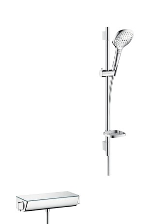 Hansgrohe Brausenkombi Raindance Select E 120/ Therm.DAP Ecostat Sel.U''650mm weiss/chr 27038400