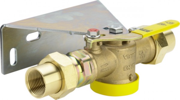 Viega Gaszähler-Kugeleckhahn TAE G21121T in Rp1 Messing 527976