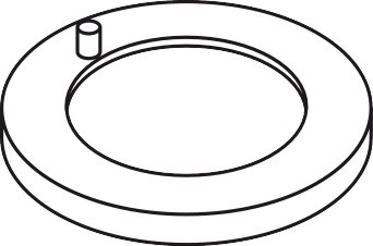 Hansgrohe Rosette für Auslauf chrom 4-Loch 95023000