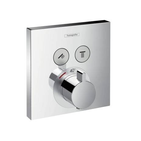 Hansgrohe Thermostat Unterputz ShowerSelect Fertigset 2 Verbraucher chrom 15763000