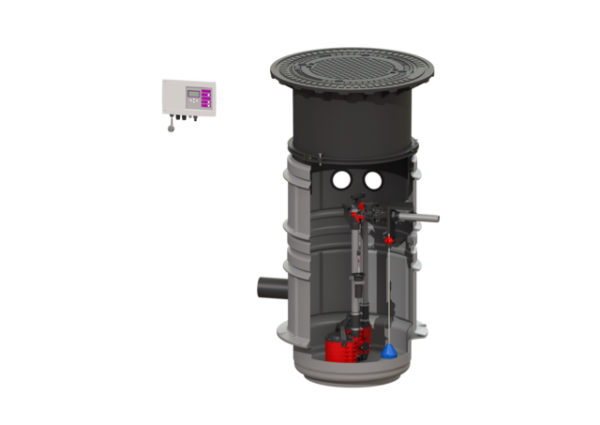 KESSEL Pumpstation Aqualift S LW 600 2 GTF600,Kl.B, T:1300 1750 824821B