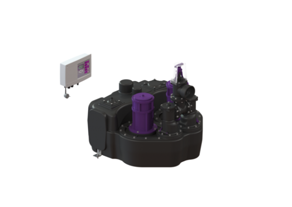 KESSEL Hebeanlage Aqualift F Duo SPF1400 S1, waagr. Druckabg., Comfort S. 11608