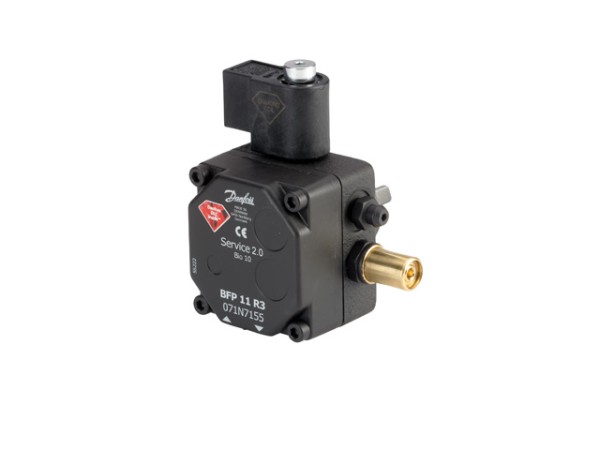 Danfoss Ölbrennerpumpe BFP 11 R 3 mit Magnetventil, Drehricht. re., 24 l/h 071N7155