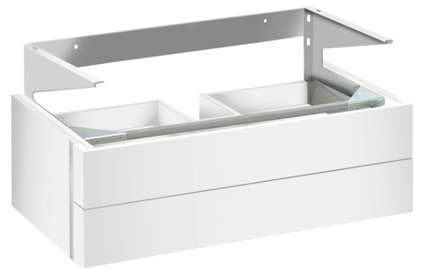 Keuco WT-Unterbau Edition 300 30384, 2 Auszüge, weiß/weiß 30384383800