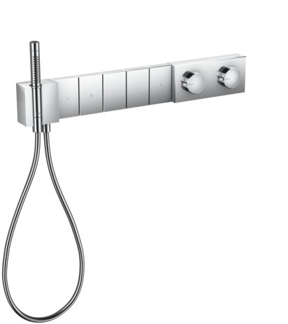 Hansgrohe Thermostatmodul Unterputz Select Axor Edge F-Set 5 Verbr.Diamantschliff chrom 46731000