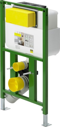 Viega WC Element 8130.2 in 830x490mm Stahl grün 718336