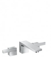 Hansgrohe 3-Loch Waschtischarmatur Axor Edge Fertigset Wandmontage chrom 46060000