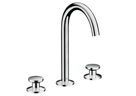 Hansgrohe 3-Loch Waschtischarmatur Select 170 Axor One m.Push-Open Ablaufgarnitur chr. 48070000