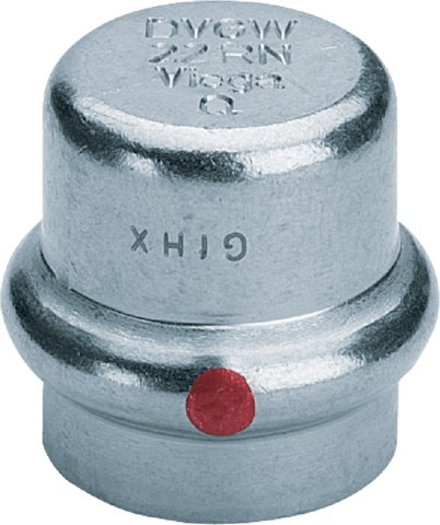 Viega Verschlusskappe mit SC Prestabo 1156 in 12mm Stahl verzinkt 643577