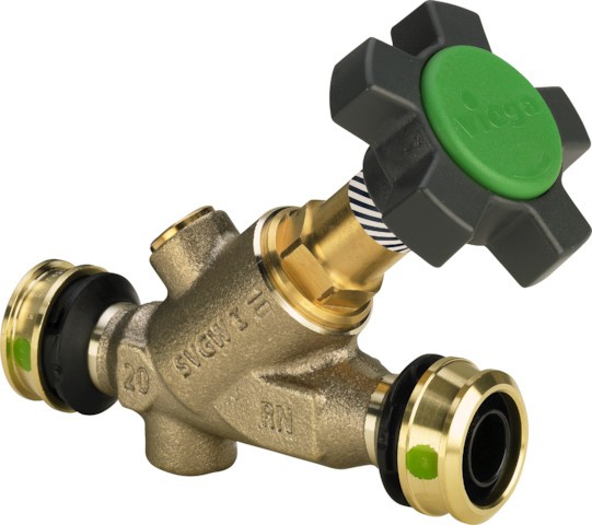 Viega Schrägsitzventil mit SC Raxofix 5337 in 63mm Siliziumbronze 649357