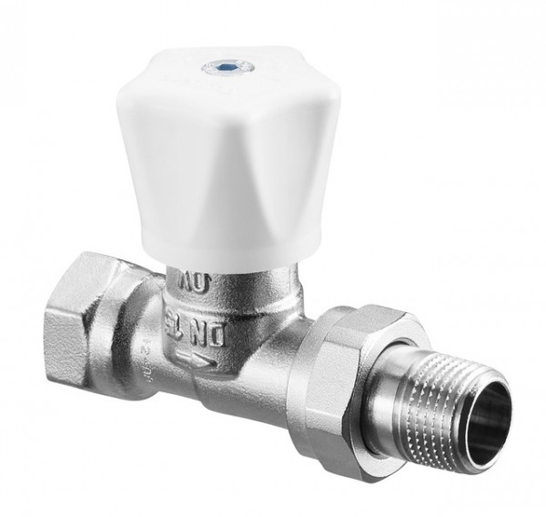 OVENTROP-Handregulierventil "HRV" DN15,1/2",PN10,Dg,Handregulierkopf weiß 1191604