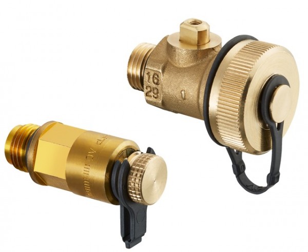 OVENTROP-Set 3 = 1 Messventil u. 1 F+E - Kugelhahn f.Hydrocontrol,classic-Technik 1060381