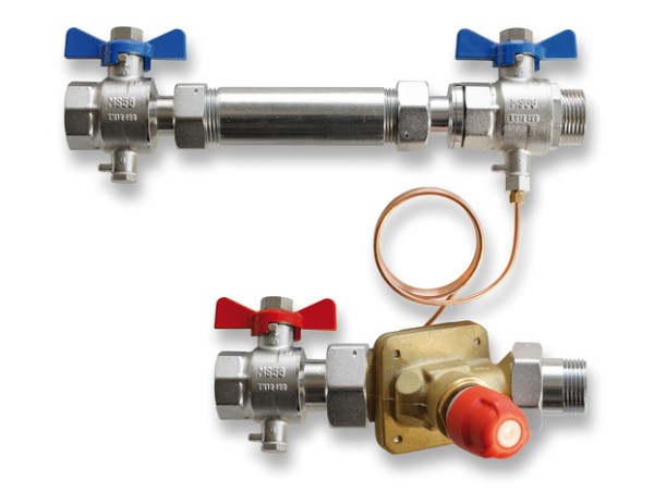 Danfoss Anschlussset AB-PM, DN 20 HP horizontal, für FB-Heizung Verteiler 003Z3178