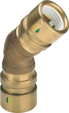 Viega Winkelkupplung mit SC Geopress 9626 in 40mm Rotguss 466800