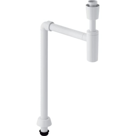 Geberit Tauchrohrsiphon für Waschbecken, Abgang vertikal d40 G1 1/4 weiß-alpin 151.028.11.1