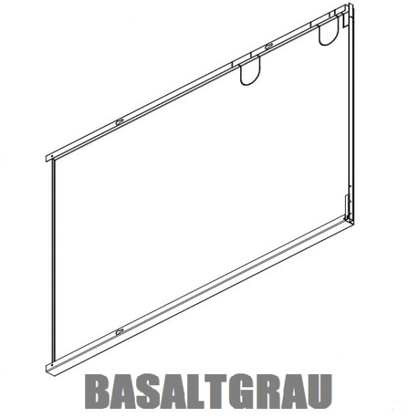 WINDHAGER SW re. 21-33 be. basaltgr. FS/ Seitenwand rechts 21-33 beschichtet basa 054360