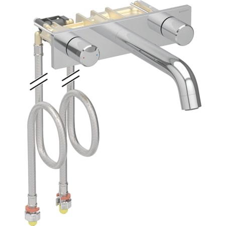 Geberit ONE WT-Armatur rundes Design Wandmontage, Zweigriffmischer, L20 116.464.21.1