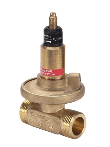 Danfoss Differenzdruckregler AVPL DN15, Kvs 1,0, PN16, 0.05-0,25 bar 003L5030