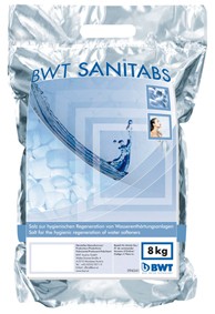 BWT Regeneriermittel Sanitabs 8 kg Siedesalz DIN 19604, 8 kg, Sanisal-Tab 94241