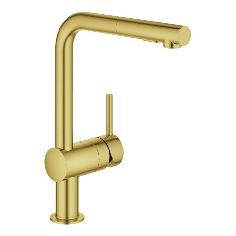GROHE EH-Spültischbatterie Minta 30274 L-Ausl. azb. Spülbrause cool sunrise geb 30274GN0