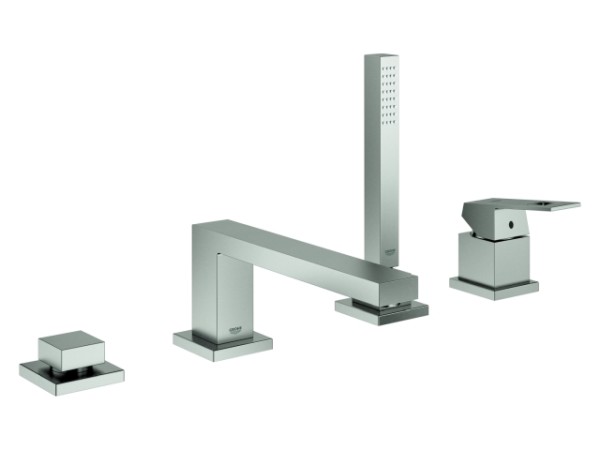 GROHE 4-Loch-Einhand-Wannenkombination Eurocube 19897_1 supersteel 19897DC1