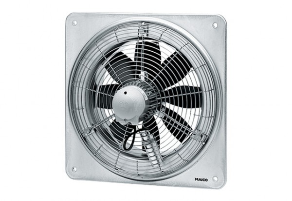 Maico Axial-Wandventilator DZQ 30/4 B quadrat. Wandplatte, Drehstrom, DN300 830120
