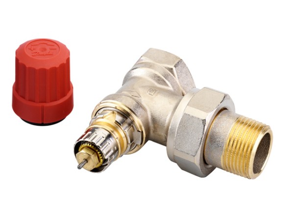 Danfoss Ventilgehäuse RA-N 20 R 3/4, Eck, matt vernickelt 013G0035