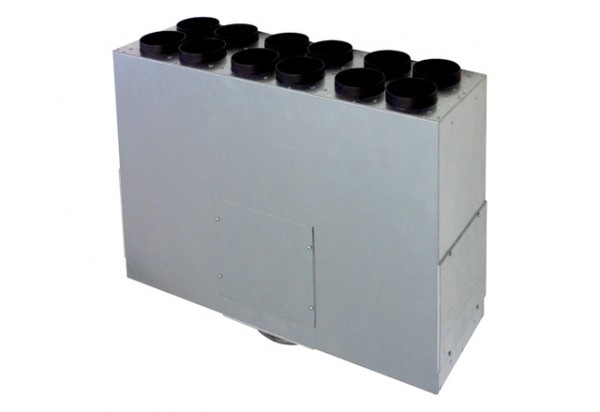 Maico Luftverteile aus Blech MF-BV75-160-12 12 Anschlüsse,Anschluss Flexrohr MF-F75 180528