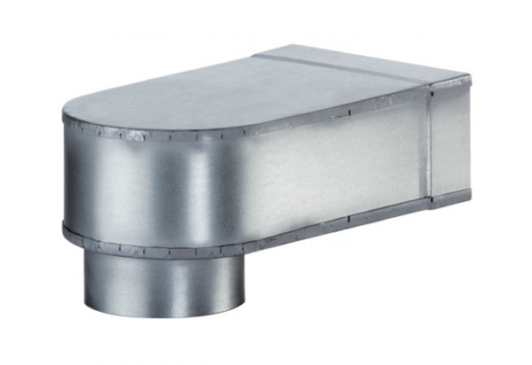 Maico Winkel MF-W100 80/150 90Grad-Übergang DN100 auf 80x150, kurz 180494