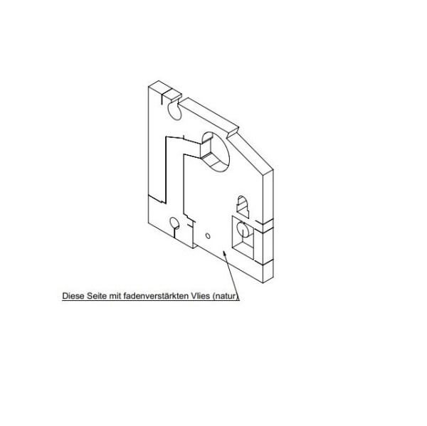 WINDHAGER Isolierung li. BW2P 10/15 Glas Isolierung links BW2P 10/15 055249